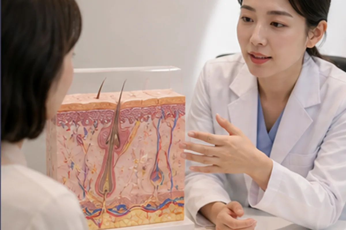네 갈래 광원을 표현한 핸드피스