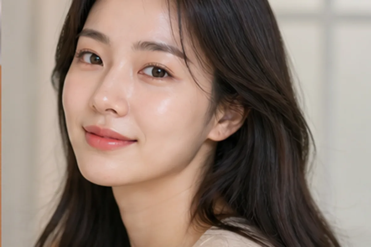 자연스러운 피부 결과 이미지